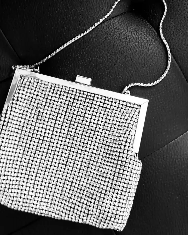 Sac de soirée Solange, coloris Gris perle