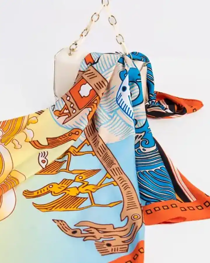 Foulard Yasmine, coloris Blanc cassé