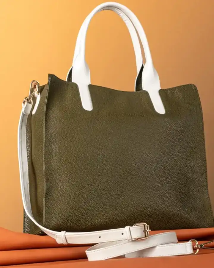 Cabas Pauline, coloris Vert olive